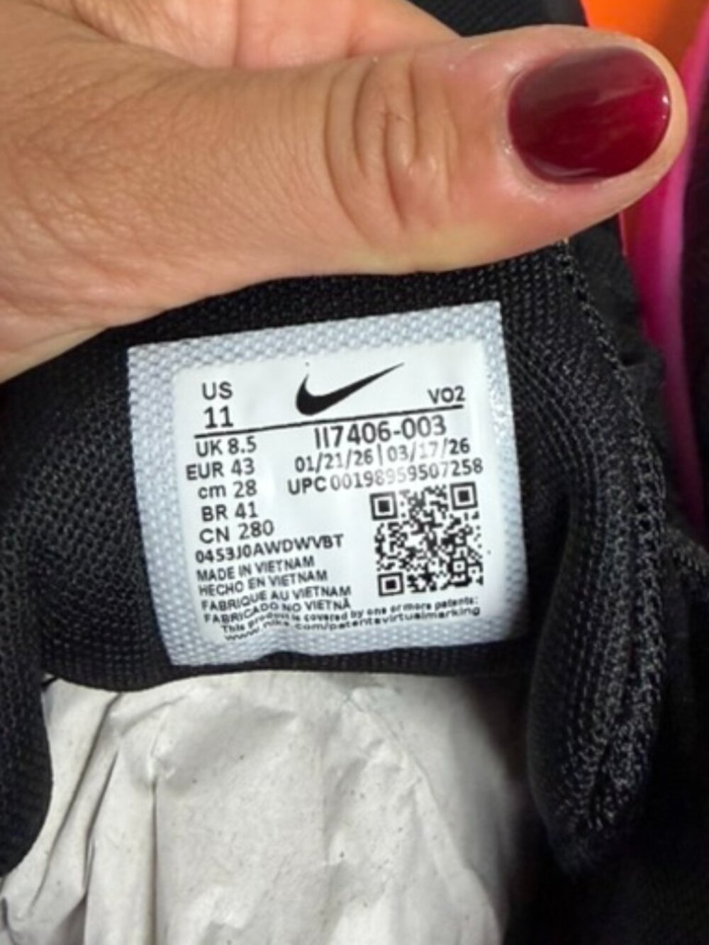 Nike Free Metcon 7 Women's Size 11 Men's 9.5 Sneaker Shoe Black Hyper Pink NIB - Picture 8 of 15